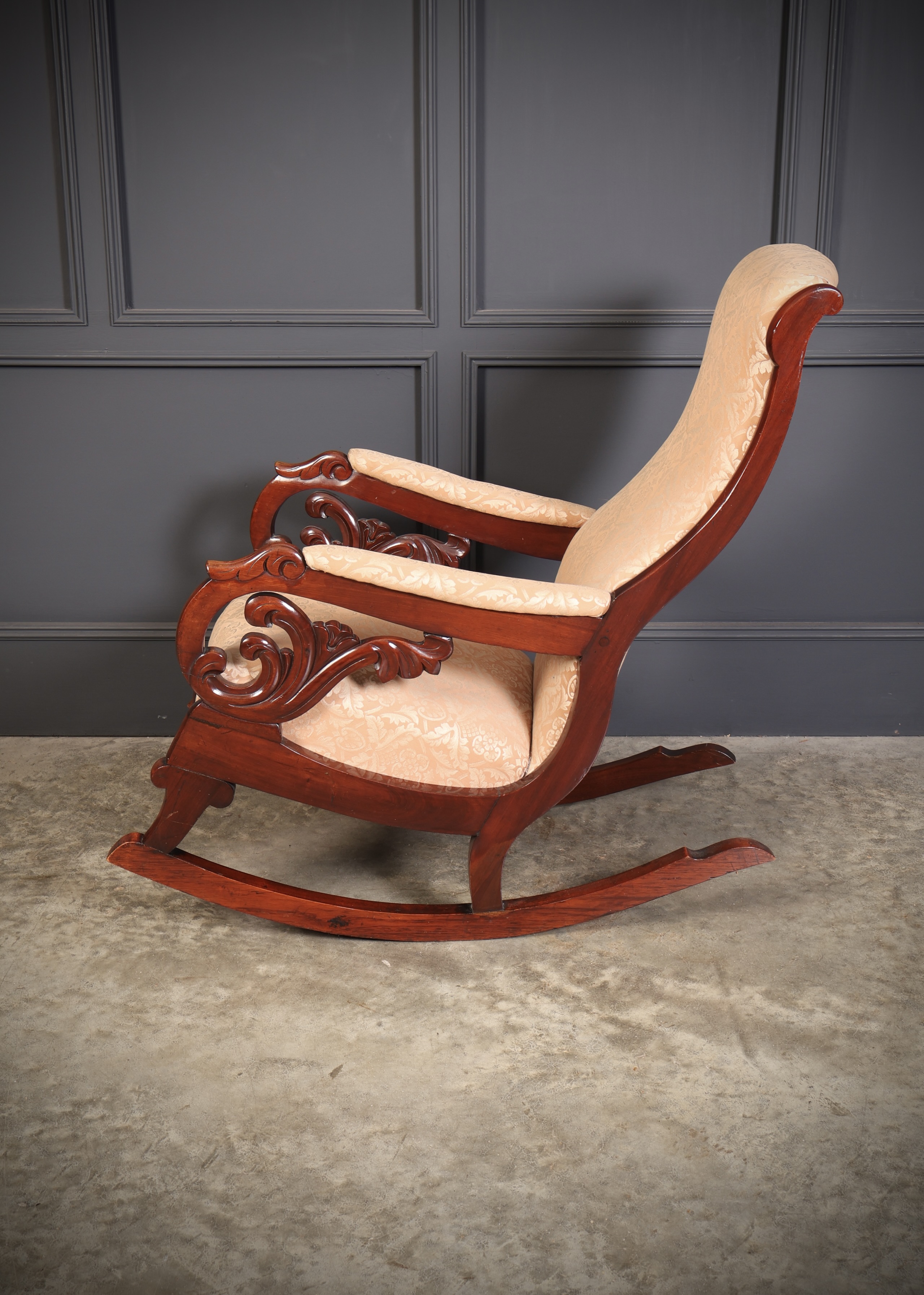 William IV Mahogany Rocking Chair rocking chair Antique Chairs 8